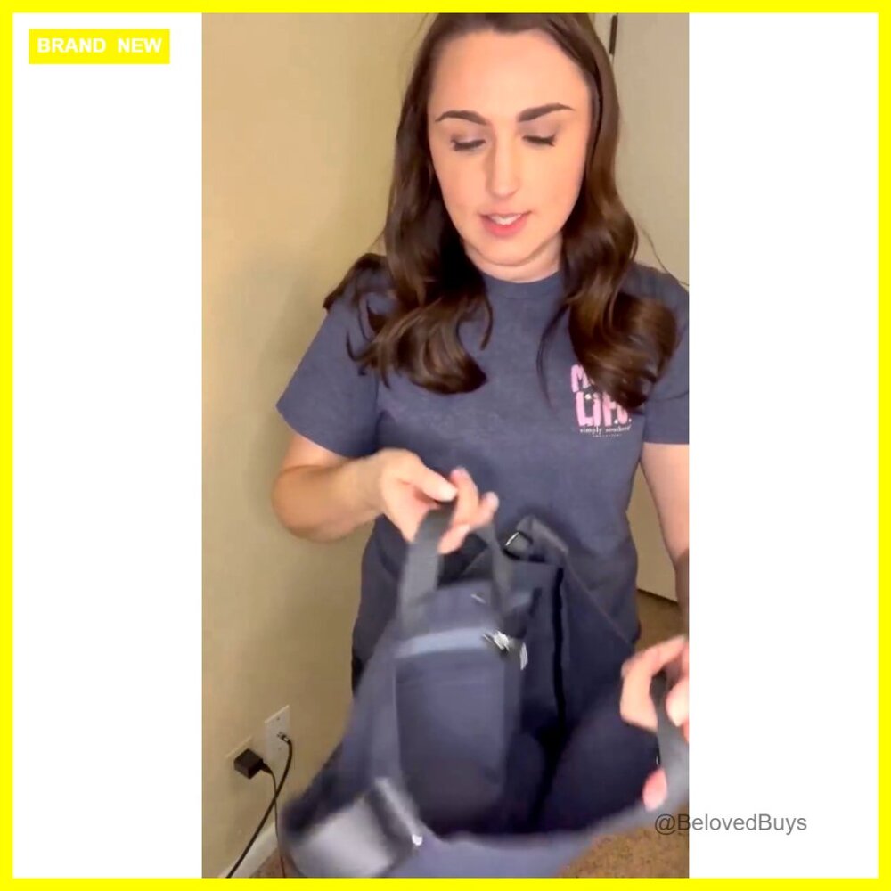 Large Canvas Tote Bag with Adjustable Strap and Coin Purse for Work Travel - Picture 7 of 7